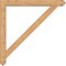 Ekena Millwork Traditional Arts and Crafts Smooth Bracket w/ Offset Brace, Western Red Cedar, 5 1/2"W x 42"D x 42"H BKT0604X42X42TRA03SWR - alternate 2
